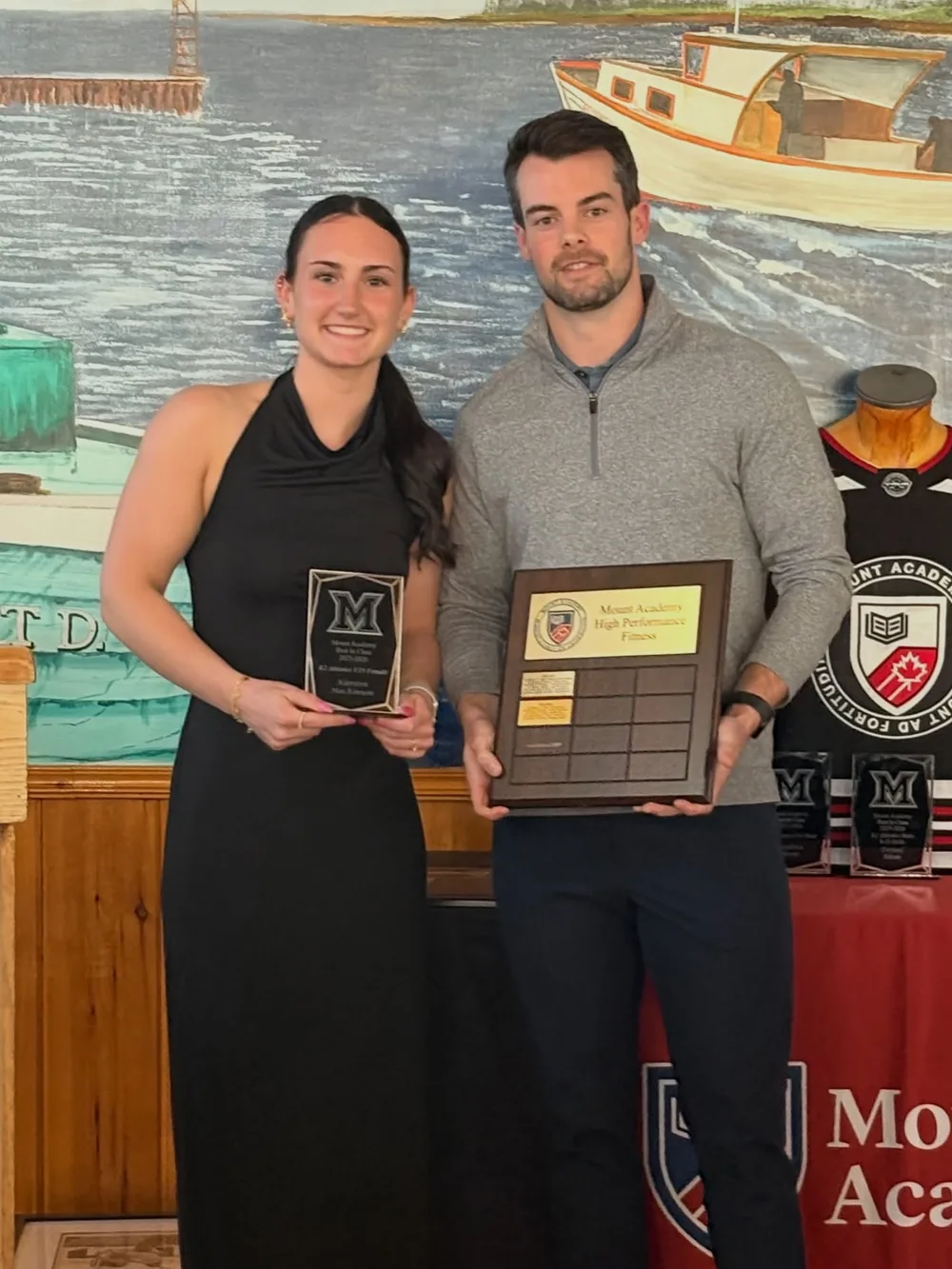 A K2 Athletics Award recipient at Mount Academy's 2025-26 athletic awards night